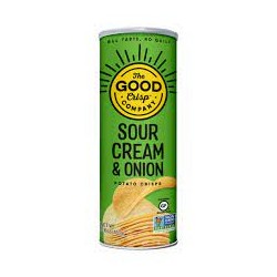 THE GOOD CRISP GF SOUR CREAM AND CHIVES POTATO CRISPS 160G