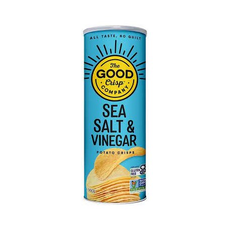 THE GOOD CRISP GF SEA SALT AND VINEGAR POTATO CRISPS 160G