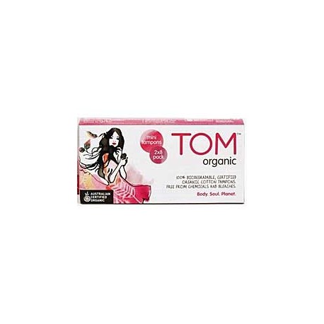 TOM ORGANIC MINI TAMPONS 16 PACK