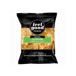 FEEL GOOD FOODS ORGANIC SALTED CORN CHIPS 400G