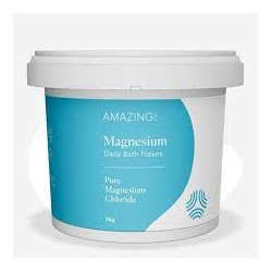 AMAZING OILS MAGNESIUM DAILY BATH FLAKES PURE 2KG