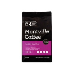 MONTVILLE COFFEE ORGANIC SUNSHINE COAST BLEND PLUNGER FILTER GROUND 250G