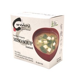 CARWARI ORGANIC MISO SOUP INSTANT 6 SERVES 102G