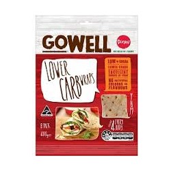 DIEGO'S GO WELL LOWER CARB WRAPS 8 PACK 400G