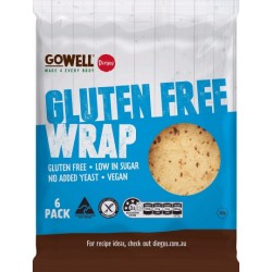 DIEGO'S GO WELL GLUTEN FREE WRAPS 6 PACK 360G