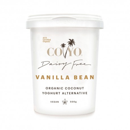 COYO ORGANIC COCONUT YOGHURT ALTERNATIVE VANILLA BEAN 500G