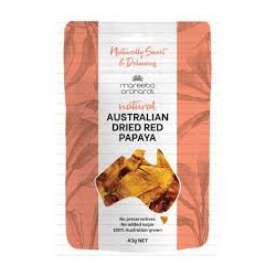 MAREEBA ORCHARDS AUSTRALIAN DRIED RED PAPAYA 43G