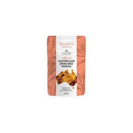 MAREEBA ORCHARDS AUSTRALIAN DRIED RED PAPAYA 43G