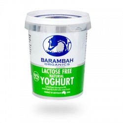 BARAMBAH ORGANICS LACTOSE FREE NATURAL YOGHURT 500G