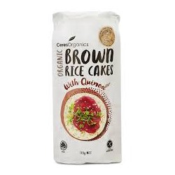 CERES ORGANICS BROWN RICE CAKES WITH QUINOA 110G