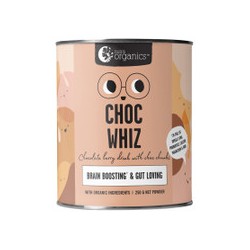 NUTRA ORGANICS CHOC WHIZ BRAIN BOOSTER 250G