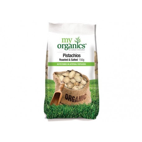 MY ORGANICS DRY ROASTED & SALTED PISTACHIOS 150G